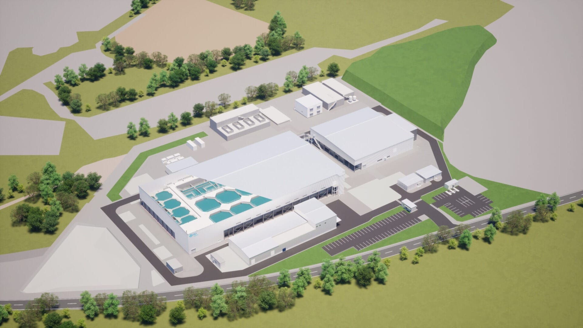 FRD Japan will produce 3,500 metric tons of trout at the commercial land-based aquaculture plant it is building in Chiba City