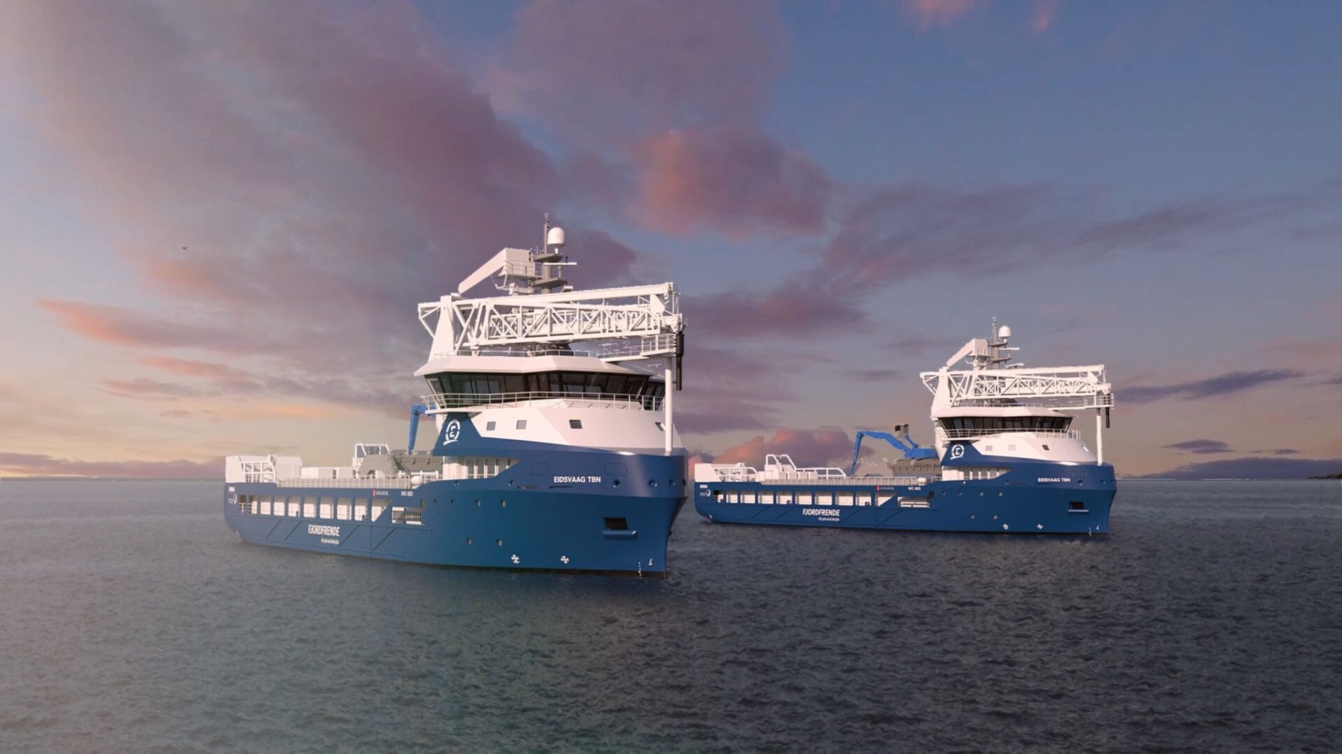 The Norvegian company Eidsvaag expands its fleet of aquaculture fish feeders with two new units