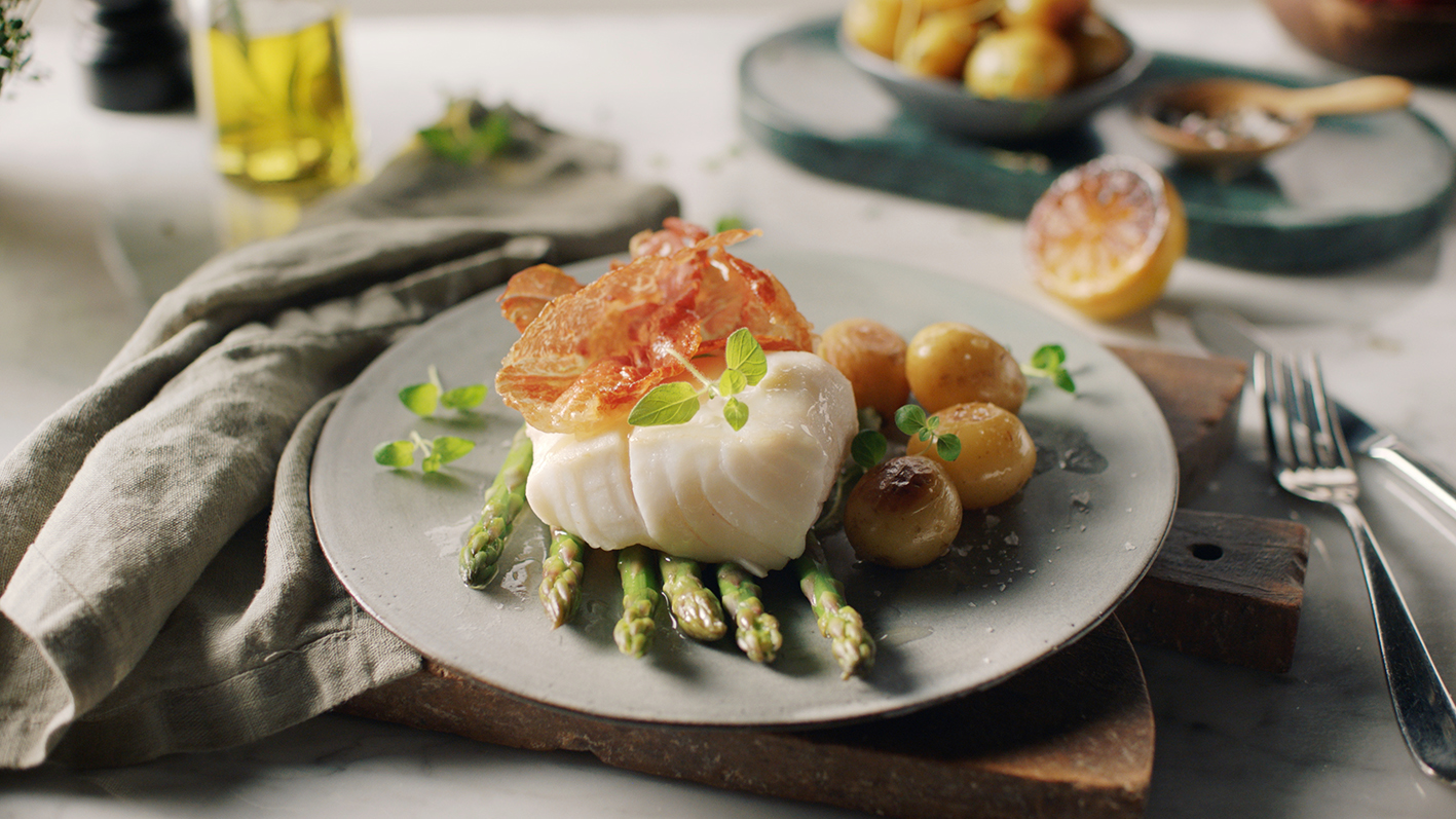 Michel Roux with skrei